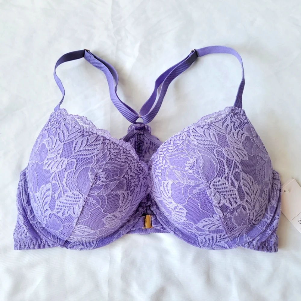 Lace Push-up Demi Coverage Racerback Bra | Auden